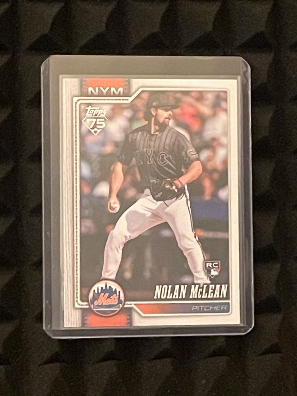 Nolan McLean 2026 Topps Series 1 Rookie Card-75th anniversary-Mets